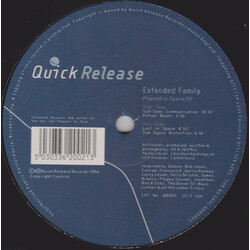 Extended Family Phased In Space EP USED VINYL 12INCH 33 S RPM
