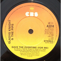 Gladys Knight And The Pips Save The Overtime (For Me) USED VINYL 7INCH 45 RPM STEREO