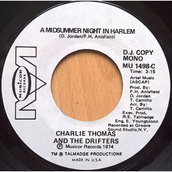 Charlie Thomas / The Drifters A Midsummer Night In Harlem USED VINYL 7INCH SINGLE PROMO STEREO MONO