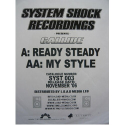 Callide Ready Steady / My Style USED VINYL 12INCH WHITE LABEL PROMO
