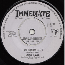 Small Faces Lazy Sunday USED VINYL 7INCH 45 RPM MONO