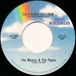 The Mamas & The Papas California Dreamin' / Twelve Thirty USED VINYL 7INCH 45 RPM REISSUE