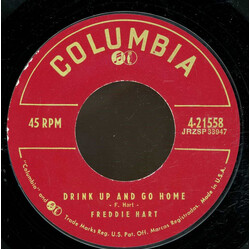 Freddie Hart Drink Up And Go Home / Blue USED VINYL 7INCH 45 RPM SINGLE STYRENE