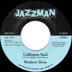 Marlena Shaw California Soul / Wade In The Water USED VINYL 7INCH 45 RPM