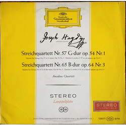 Joseph Haydn / Amadeus-Quartett Streichquartett Nr. 57 G-dur Op.54 Nr. 1 / Streichquartett Nr. 65 B-dur Op. 64 Nr. 3 Vinyl LP USED