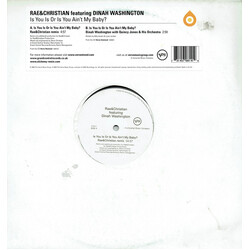 Rae & Christian / Dinah Washington Is You Is Or Is You Ain't My Baby? USED VINYL 12INCH 45 RPM