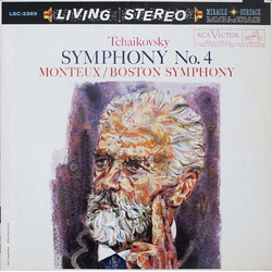 Pyotr Ilyich Tchaikovsky / Pierre Monteux / Boston Symphony Orchestra Symphony No. 4 Vinyl LP USED