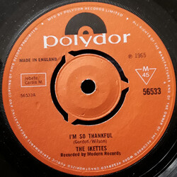 The Ikettes I'm So Thankful / Don't Feel Sorry For Me USED VINYL 7INCH 45 RPM SINGLE