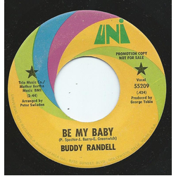 Buddy Randell Be My Baby / Randi Randi Vinyl 7" USED
