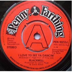 Blackwell I Love To See Ya Dancin' USED VINYL 7INCH PROMO