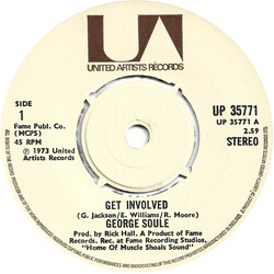 George Soule Get Involved USED VINYL 7INCH 45 RPM SINGLE