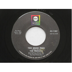 The Persians Too Much Pride USED VINYL 7INCH 45 RPM