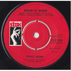 Shirley Brown Woman To Woman USED VINYL 7INCH 45 RPM SINGLE