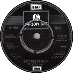 Paul McCartney & Wings Getting Closer / Baby's Request USED VINYL 7INCH 45 RPM SINGLE