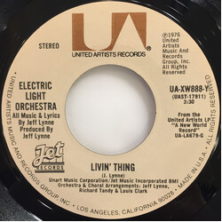 Electric Light Orchestra Livin' Thing USED VINYL 7INCH 45 RPM SINGLE STYRENE STEREO