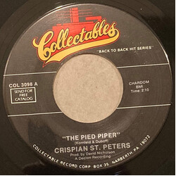 Crispian St. Peters The Pied Piper / Changes USED VINYL 7INCH 45 RPM REISSUE