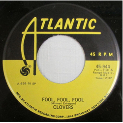 The Clovers Fool, Fool, Fool Vinyl 7" USED