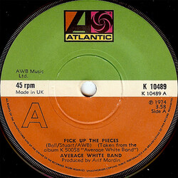 Average White Band Pick Up The Pieces USED VINYL 7INCH 45 RPM SINGLE STEREO