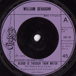 William DeVaughn Blood Is Thicker Than Water USED VINYL 7INCH 45 RPM