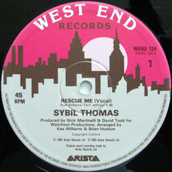 Sybil Thomas Rescue Me USED VINYL 12INCH 45 RPM