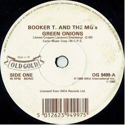 Booker T & The MG's Green Onions / Chinese Checkers USED VINYL 7INCH 45 RPM SINGLE MONO