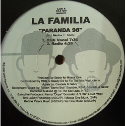 La Familia (2) Parranda '98 USED VINYL 12INCH 33 S RPM REPRESS