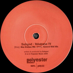 Subgod Velodrome TV USED VINYL 12INCH