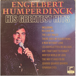 Engelbert Humperdinck His Greatest Hits Vinyl LP USED
