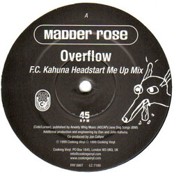 Madder Rose Overflow USED VINYL 12INCH 45 RPM