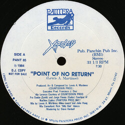 Exposé Point Of No Return USED VINYL 12INCH 33 S RPM PROMO