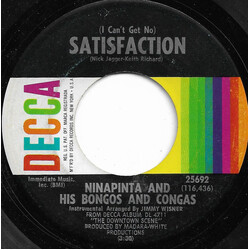 Ninapinta And His Bongos And Congas (I Can't Get No) Satisfaction / A Lover's Concerto USED VINYL 7INCH 45 RPM SINGLE