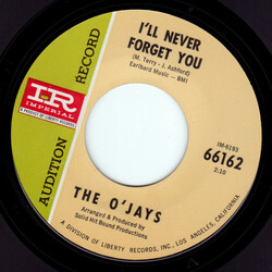 The O'Jays I'll Never Forget You / Pretty Words USED VINYL 7INCH 45 RPM SINGLE PROMO