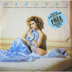 Madonna Material Girl (Jellybean Dance Remix - 6:05) / Pretender USED VINYL 12INCH 45 RPM SINGLE LIMITED EDITION