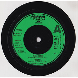 The Fatback Band Backstrokin' USED VINYL 7INCH 45 RPM SINGLE