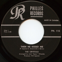 The Crystals Then He Kissed Me USED VINYL 7INCH SINGLE