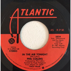 Phil Collins In The Air Tonight USED VINYL 7INCH 45 RPM SINGLE
