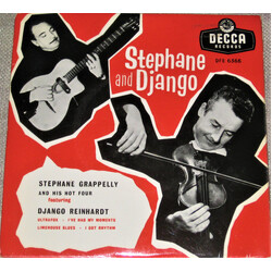 Stéphane Grappelli And His Hot Four / Django Reinhardt Stephane And Django USED VINYL 7INCH 45 RPM EP REPRESS MONO