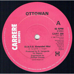 Ottawan D.I.S.C.O.  / Hands Up USED VINYL 12INCH 45 RPM