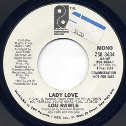 Lou Rawls Lady Love USED VINYL 7INCH 45 RPM PROMO STEREO MONO