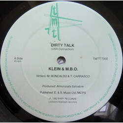 Klein & M.B.O. Dirty Talk USED VINYL 12INCH