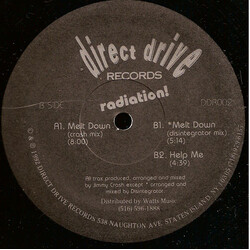 Radiation Melt Down USED VINYL 12INCH 33 S RPM