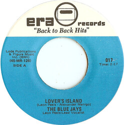 The Blue Jays / The Paradons Lover's Island / Diamonds & Pearls USED VINYL 7INCH 45 RPM