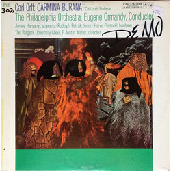 Carl Orff / The Philadelphia Orchestra / Eugene Ormandy Carmina Burana / Cantiones Profanae Vinyl LP USED