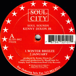 Kenny Dixon Jr. Soul Sounds USED VINYL 12INCH 33 S RPM