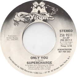 Supercharge (2) Only You USED VINYL 7INCH 45 RPM PROMO STYRENE STEREO MONO