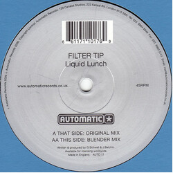Filter Tip Liquid Lunch USED VINYL 12INCH 45 RPM