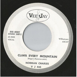 Norman Charles Climb Every Mountain / You'll Never Walk Alone USED VINYL 7INCH 45 RPM SINGLE PROMO