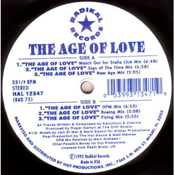 Age Of Love The Age Of Love USED VINYL 12INCH 33 S RPM
