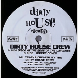 Dirty House Crew Disco At The Edge Of The Universe USED VINYL 12INCH 45 RPM STEREO