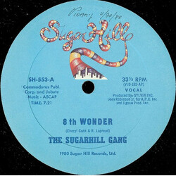 Sugarhill Gang 8th Wonder / Sugar Hill Groove USED VINYL 12INCH 33 S RPM